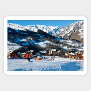Saint Martin de Belleville 3 Valleys French Alps France Sticker